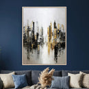 Abstract New York Wall Art Canvas Print, Gold Black Modern by MyGreatCanvas | Canvas Wall Art Prints | Photo Prints & Wall Decor