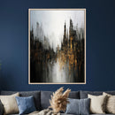 Abstract Urban Wall Art Canvas Print, Gold Black Modern by MyGreatCanvas | Canvas Wall Art Prints | Photo Prints & Wall Decor