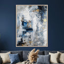 Blue Abstract Wall Art Canvas Print, Gold Black Modern by MyGreatCanvas | Canvas Wall Art Prints | Photo Prints & Wall Decor