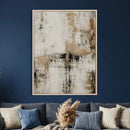 Neutral Abstract Wall Art Canvas Print, Beige Black Textured by MyGreatCanvas | Canvas Wall Art Prints | Photo Prints & Wall Decor