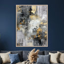 Gray Gold Abstract Wall Art Canvas Print, Textured Modern by MyGreatCanvas | Canvas Wall Art Prints | Photo Prints & Wall Decor