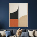 Geometric Abstract Wall Art Canvas Print, Orange Blue by MyGreatCanvas | Canvas Wall Art Prints | Photo Prints & Wall Decor