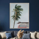 VW Van Palm Tree Canvas Wall Art, Pink Camper Surfboards by MyGreatCanvas | Canvas Wall Art Prints | Photo Prints & Wall Decor