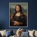 Funny Bathroom Canvas Wall Art Print, Mona Lisa Clothespin by MyGreatCanvas | Canvas Wall Art Prints | Photo Prints & Wall Decor