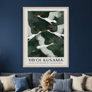 Yayoi Kusama Crane Bird Wall Art Canvas Print, Japanese by MyGreatCanvas | Canvas Wall Art Prints | Photo Prints & Wall Decor