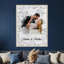 Wedding Guest Book Alternative Wall Art Canvas Print, Personalized Wedding Signature Poster, Custom Couple Photo Guestbook Canvas, Bridal Shower Reception Decor by MyGreatCanvas | Canvas Wall Art Prints | Photo Prints & Wall Decor