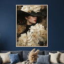 Glamour Woman Portrait Canvas Wall Art, Elegant Patel Women Portrait Print by MyGreatCanvas | Canvas Wall Art Prints | Photo Prints & Wall Decor