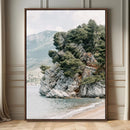Beach Trees Wall Art Canvas Print – Framed Earthy Beachside