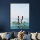 Splash Dive Wall Art – Ocean Waves Canvas Print, Summer Swim by MyGreatCanvas | Canvas Wall Art Prints | Photo Prints & Wall Decor