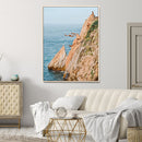 Cliff Divers Wall Art Canvas Print – Oceanfront Cliffs Waves