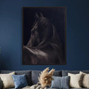 Black Horse Wall Art Canvas Print – Framed Moody Horse by MyGreatCanvas | Canvas Wall Art Prints | Photo Prints & Wall Decor