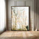 Pampas Grass Wall Art Canvas Print – Framed Neutral Tones