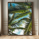 Palm Leaves Wall Art Canvas Print – Framed Tropical Vibes by MyGreatCanvas | Canvas Wall Art Prints | Photo Prints & Wall Decor