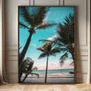 Palm Trees Wall Art Canvas Print – Framed Tropical Beach by MyGreatCanvas | Canvas Wall Art Prints | Photo Prints & Wall Decor