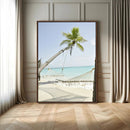 Beach Hammock Wall Art Canvas Print – Framed Tropical by MyGreatCanvas | Canvas Wall Art Prints | Photo Prints & Wall Decor