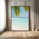 Azure Water Wall Art Canvas Print – Tranquil Island Escape