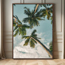 Tropical Palm Trees Wall Art Canvas Print – Coastal Nature