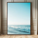 Minimalist Ocean Wall Art Canvas Print – Framed Calm
