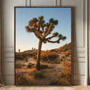 Joshua Tree Wall Art Canvas Print – Framed Desert Sunset