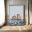 Majestic Sea Rock Wall Art – Framed Coastal Landscape Canvas by MyGreatCanvas | Canvas Wall Art Prints | Photo Prints & Wall Decor
