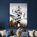 Personalized Street Sign Art Canvas Print by MyGreatCanvas | Canvas Wall Art Prints | Photo Prints & Wall Decor