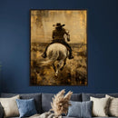 Western Cowgirl Wall Art Canvas Print by MyGreatCanvas | Canvas Wall Art Prints | Photo Prints & Wall Decor