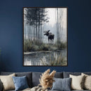 Abstract Moose Wall Art Canvas Print – Wildlife Nature by MyGreatCanvas | Canvas Wall Art Prints | Photo Prints & Wall Decor