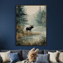 Watercolor Abstract Moose Wall Art Canvas Print – Wildlife by MyGreatCanvas | Canvas Wall Art Prints | Photo Prints & Wall Decor