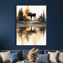 Abstract Moose Forest Wall Art Canvas Print – Wildlife by MyGreatCanvas | Canvas Wall Art Prints | Photo Prints & Wall Decor