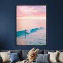 Sunset Surf Wall Art Canvas Print – Coastal Ocean by MyGreatCanvas | Canvas Wall Art Prints | Photo Prints & Wall Decor