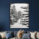Winter Pine Forest Wall Art Canvas Print, Minimal Winter by MyGreatCanvas | Canvas Wall Art Prints | Photo Prints & Wall Decor