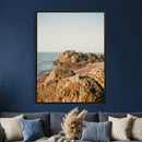 Rocky Coastline Wall Art Canvas Print, Minimal Coastal by MyGreatCanvas | Canvas Wall Art Prints | Photo Prints & Wall Decor