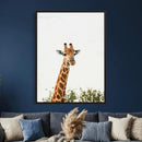 Giraffe Wall Art Canvas Print – Minimal Wildlife Photography by MyGreatCanvas | Canvas Wall Art Prints | Photo Prints & Wall Decor