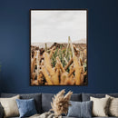 Minimal Desert Cactus Wall Art Canvas Print, Neutral by MyGreatCanvas | Canvas Wall Art Prints | Photo Prints & Wall Decor