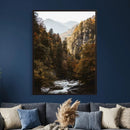 Autumn Forest Mountain Wall Art Canvas Print, Nature by MyGreatCanvas | Canvas Wall Art Prints | Photo Prints & Wall Decor