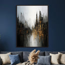 Abstract Urban Wall Art Canvas Print, Gold Black Modern by MyGreatCanvas | Canvas Wall Art Prints | Photo Prints & Wall Decor