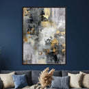 Gray Gold Abstract Wall Art Canvas Print, Textured Modern by MyGreatCanvas | Canvas Wall Art Prints | Photo Prints & Wall Decor