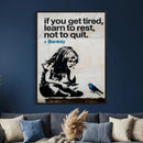 Banksy Girl and Blue Bird Canvas Art Print: Banksy if you by MyGreatCanvas | Canvas Wall Art Prints | Photo Prints & Wall Decor