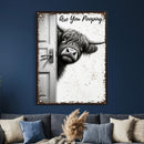 Funny Highland Cow Bathroom Wall Art Canvas Print, Are You by MyGreatCanvas | Canvas Wall Art Prints | Photo Prints & Wall Decor