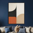 Geometric Abstract Wall Art Canvas Print, Orange Blue by MyGreatCanvas | Canvas Wall Art Prints | Photo Prints & Wall Decor