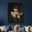 Baroque Portrait Canvas Wall Art, Flemish Woman with Lace by MyGreatCanvas | Canvas Wall Art Prints | Photo Prints & Wall Decor