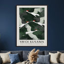 Yayoi Kusama Crane Bird Wall Art Canvas Print, Japanese by MyGreatCanvas | Canvas Wall Art Prints | Photo Prints & Wall Decor