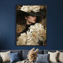 Glamour Woman Portrait Canvas Wall Art, Elegant Patel Women Portrait Print by MyGreatCanvas | Canvas Wall Art Prints | Photo Prints & Wall Decor