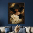 Glamour Woman Portrait Canvas Wall Art, Elegant Patel Women Portrait Print by MyGreatCanvas | Canvas Wall Art Prints | Photo Prints & Wall Decor