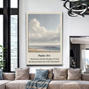 Psalm 19:1 - The Heavens Declare The Glory of God Faith Sign