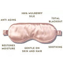 Mulberry Silk Sleep Eye Mask with Silk Covered Elastic Strap