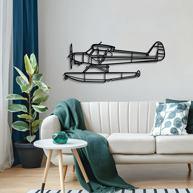 PA-18-150 Super Cub Metal Aircraft Wall Art - NCP0595