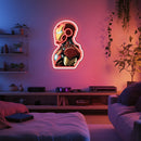 UV Printed Iron-Man Neon Wall Art- LV0076