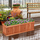 Wooden Decorative Planter Box for Garden Yard and Window by DirectDeals
