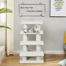 24 Inch 4-Step Pet Stairs Carpeted Ladder Ramp Scratching Post Cat Tree Climber by LJGDeals